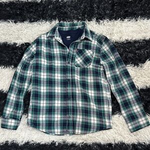 Levi's Boy’s Coordinating Shirt Set, Waffle Knit Top + Flannel Shirt, L (12/13)